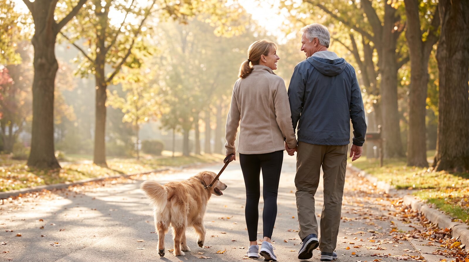 An easy morning walk together