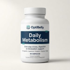OptiBelly Daily Metabolism supplement bottle